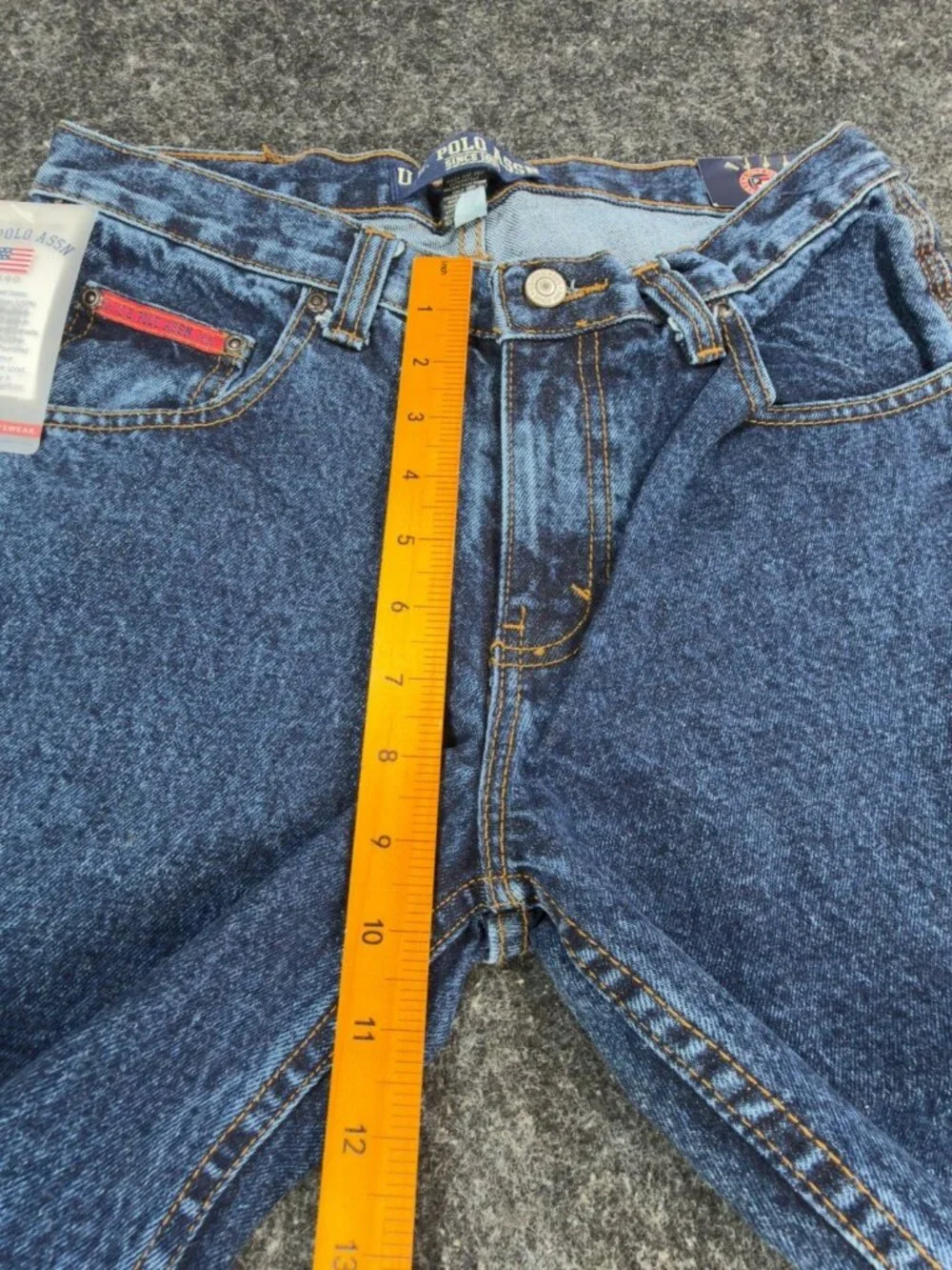 U.S. Polo Assn Carpenter Jeans Boys 14 Blue Cotton Easy Fit Utility NWT
